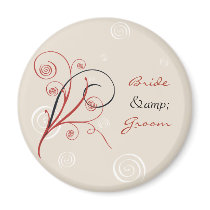 Spirals Wedding Save The Date magnets