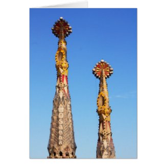 Spires of Sagrada Familia card
