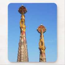 Spires of Sagrada Familia mousepads
