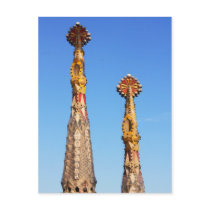 Spires of Sagrada Familia postcards