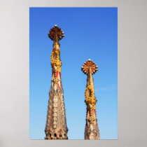 Spires of Sagrada Familia posters