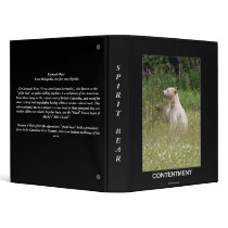 "Spirit Bear" gifts binders