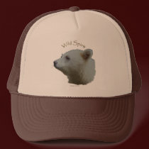 SPIRIT BEAR HEAD hats by RavenSpiritPrints SPIRIT BEAR HEAD hats