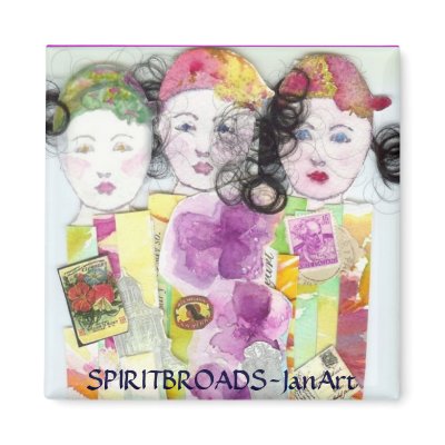 SPIRIT BROADS FRIDGE MAGNETS by JanArt