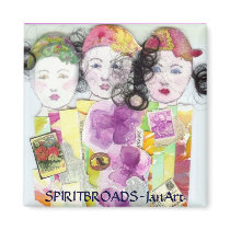 SPIRIT BROADS magnets by JanArt SPIRIT BROADS magnets