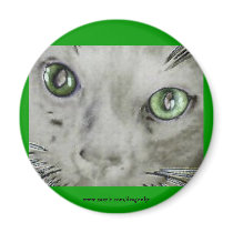 Spirit Cat magnets by dragonljc Spirit Cat magnets