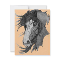 'Spirit' Clydesdale Stallion Horse Art invitations
