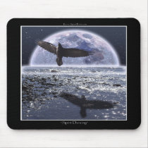 SPIRIT DANCING ~ Raven Art Mouse Pad mousepads