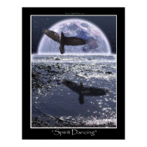 SPIRIT DANCING ~ Raven Art Poster posters