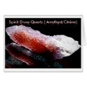 Spirit Drusy Quartz ( Amythyst/Citrine) Card