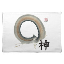 Spirit Enso, Kanji for spirit Placemat