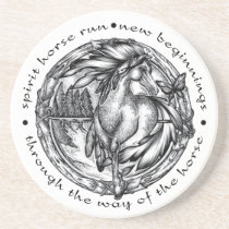 Spirit Horse Run Beverage Coaster
