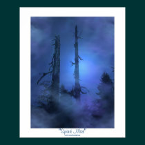 "SPIRIT MIST" Blue Forest Poster posters