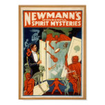 Spirit Mysteries, Vintage poster, c. 1911 Spirit Mysteries, Vintage poster, c. 1911