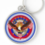 Spirit of America  Key Chain Premium Round only