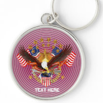 Spirit of America  Key Chain Premium Round only
