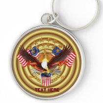 Spirit of America  Key Chain Premium Round only