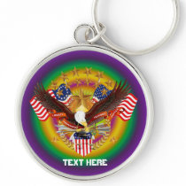Spirit of America  Key Chain Premium Round only