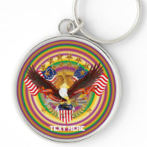 Spirit of America  Key Chain Premium Round only