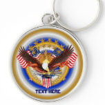 Spirit of America  Key Chain Premium Round only