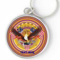 Spirit of America  Key Chain Premium Round only