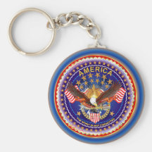 Spirit of America Round Only Key Chain