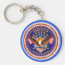Spirit of America Round Only Key Chain