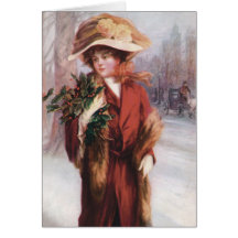 "Spirit of Christmas" Vintage Greeting Card