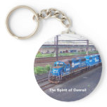 Spirit of Conrail - GP38 - PRR #2943 in Blue Paint Key Chain