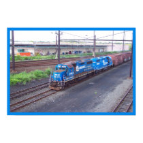 Spirit of Conrail - GP38 - PRR #2943 in Blue Paint posters by stanrail Spirit of Conrail - GP38 - PRR #2943 in Blue Paint posters