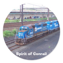 Spirit of Conrail - GP38 - PRR #2943 in Blue Paint stickers