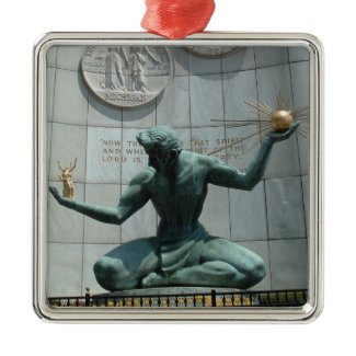 Spirit of Detroit Holiday Ornament ornament
