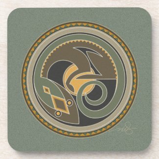 Spirit Of Lizard Beverage Coasters