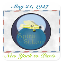 Spirit of St. Louis Square Sticker