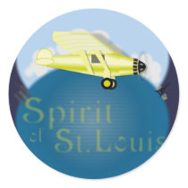 Spirit of St. Louis Round Stickers