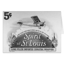 Spirit of St. Louis - Vintage Cigar Wrapper cards