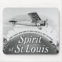 Spirit of St. Louis - Vintage Cigar Wrapper Mouse Pads