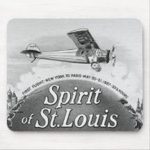 Spirit of St. Louis - Vintage Cigar Wrapper Mouse Pads
