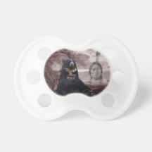 Spirit of the black bear baby pacifier