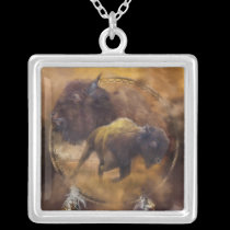 Spirit Of The Brown Buffalo Wearable Art Necklace necklaces