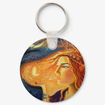 Spirit Of The Forest - Fairy Art Key Chain keychains