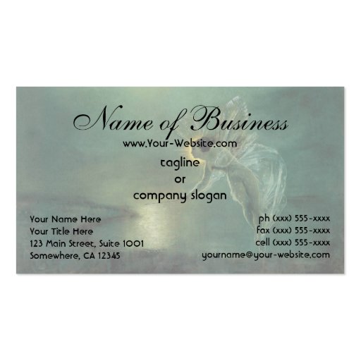 Spirit of the Night by Atkinson Grimshaw Business Card (front side)