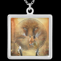 Spirit Of The Red Fox Wearable Art Necklace necklaces