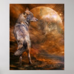 Spirit Of The Wolf Art Poster/Print