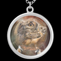 Spirit Owls Wearable Art Necklace necklaces