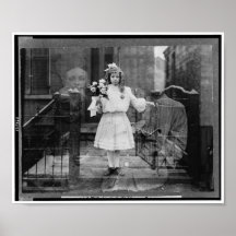 Spirit Photograph of Girl, c. 1905 Poster