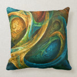 "Spirit Realm" - Colorful Abstract Art Pillow
