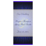 Spirit Rose WEDDING Program Customized Rack Card
