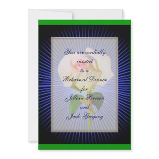 Spirit Rose WEDDING Rehearsal Dinner invitation