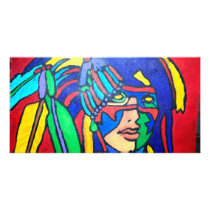 Spirit Warrior 1 by Piliero Photo Card